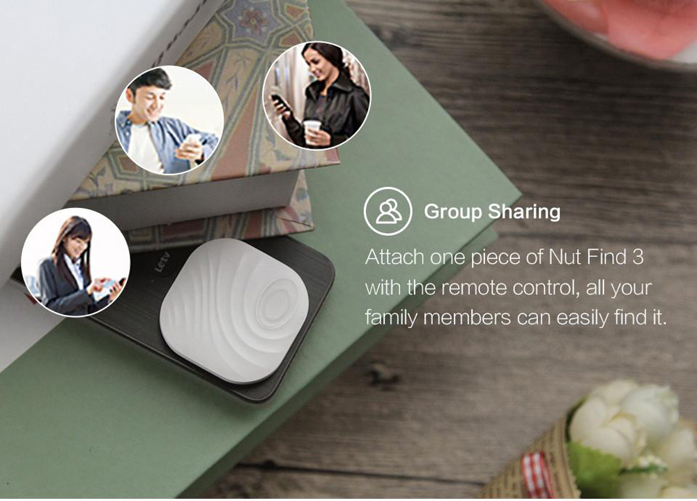 Nut Find3 Finding Tag Wireless Bluetooth Smart Tracker Anti-lost Key iTag for Bag Luggage Wallet Grey
