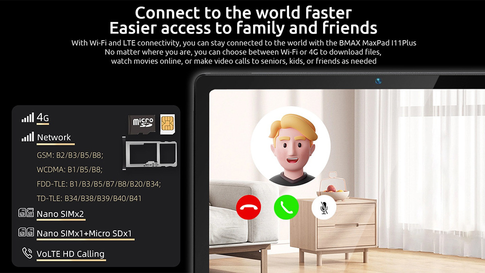 BMAX MaxPad i11 Plus (new) 4G Tablet, 10.4