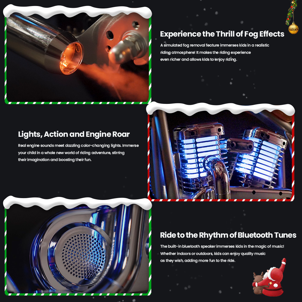 HYPER GOGO Cruiser 12 Plus with APP Electric Motorcycle for Kids 24V 5.2Ah Battery 160W Motor 16km/h Speed 12