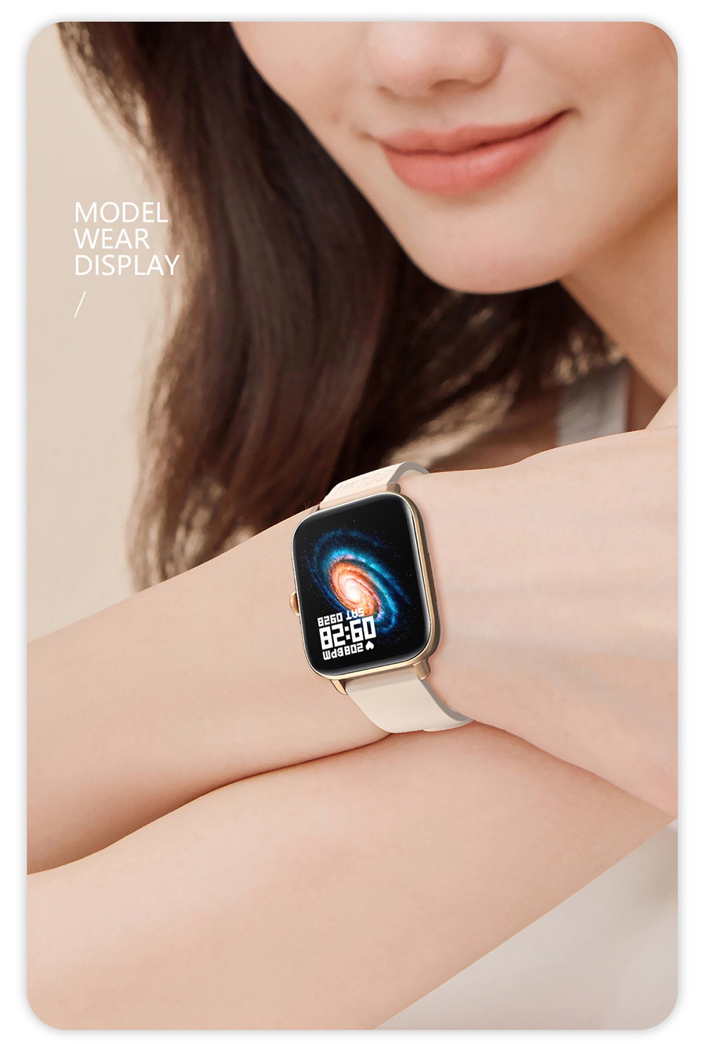 COLMI P28 Plus Smartwatch Upgraded Large Battery Fashion Sports and Health Monitor Watch Gray