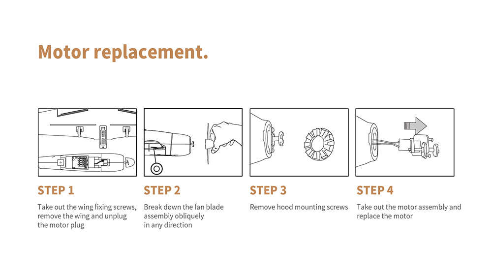 XK A260 F8F RC Airplane 384mm Wingspan 2.4G 4CH 3D/6G System RTF