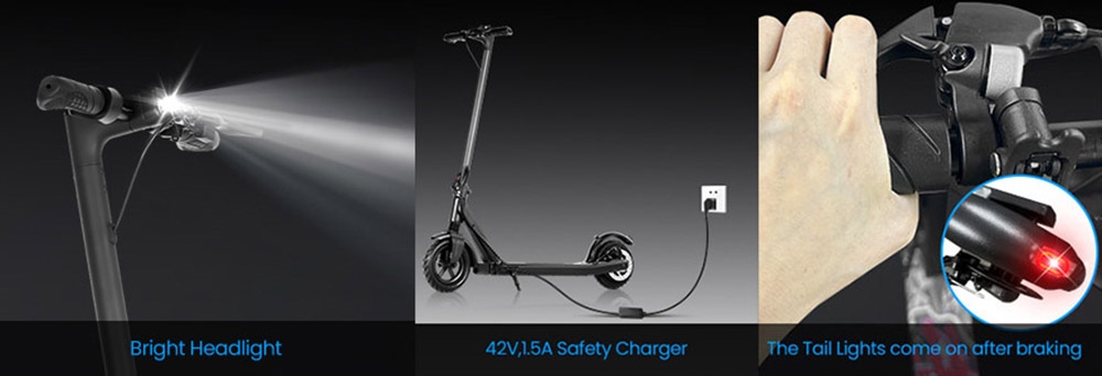 AILIFE CK85 Foldable Electric Scooter, 8.5-Inch Tire 350W Motor 36V 10Ah Battery 25km/h Max Speed 25km Range Electronic Brake & Disc Brake