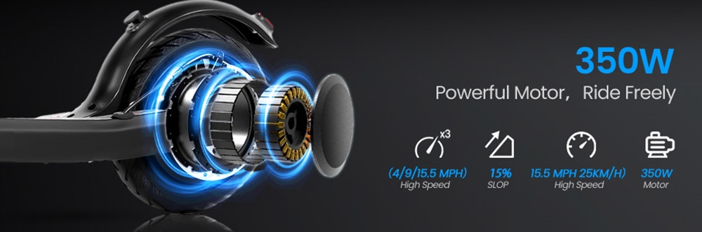 AILIFE CK85 Foldable Electric Scooter, 8.5-Inch Tire 350W Motor 36V 10Ah Battery 25km/h Max Speed 25km Range Electronic Brake & Disc Brake