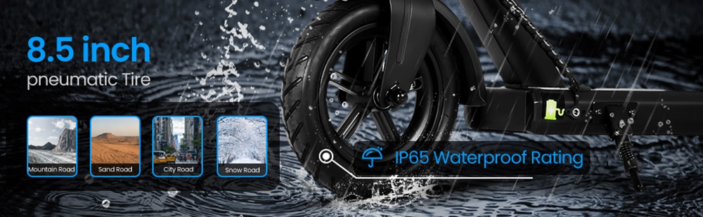 AILIFE CK85 Foldable Electric Scooter, 8.5-Inch Tire 350W Motor 36V 10Ah Battery 25km/h Max Speed 25km Range Electronic Brake & Disc Brake