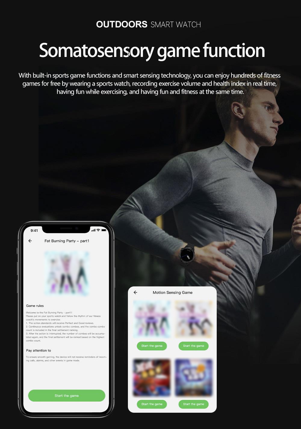 D03 Smartwatch Bluetooth Calling Sports Watch Health Monitor, IP68 Waterproof - Black