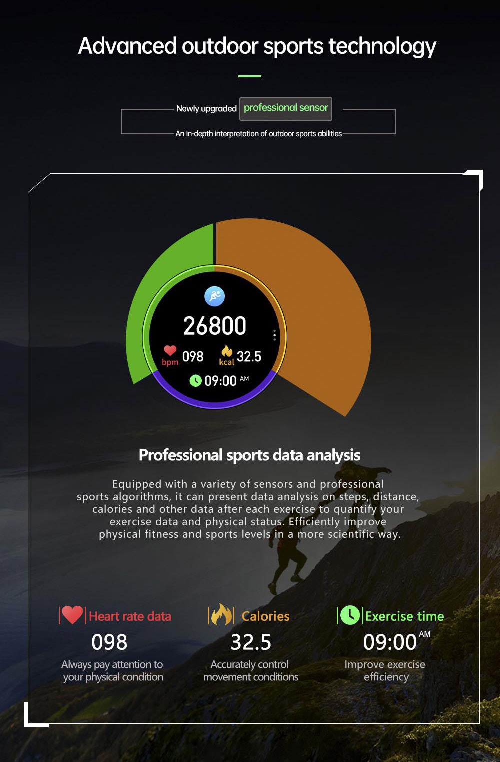 D03 Smartwatch Bluetooth Calling Sports Watch Health Monitor, IP68 Waterproof - Black