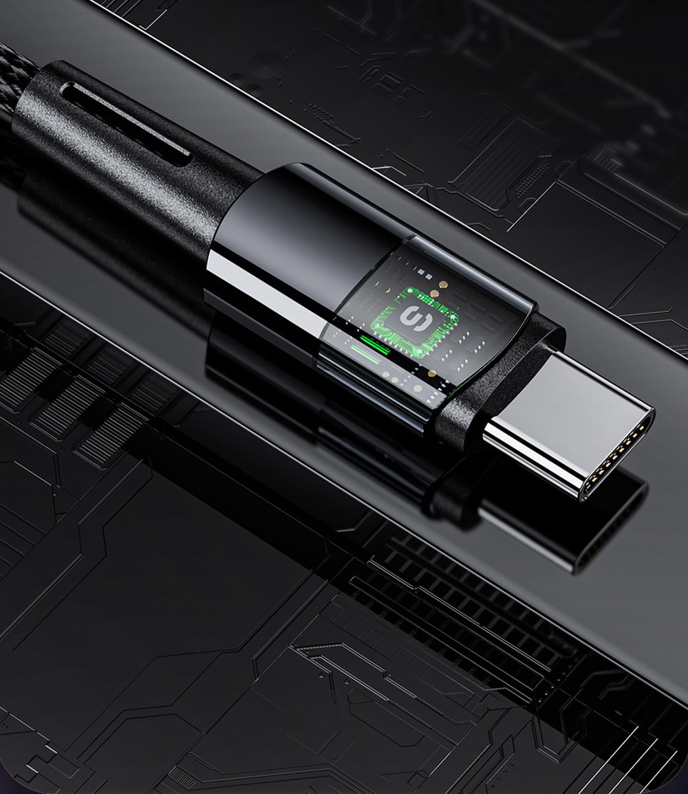 ESSAGER 240W 5A Fast Charging Data Cable, Type-C to Type-C, 480Mbps Transfer Rate, for Macbook iPad Huawei Samsung Xiaomi Redmi Mobile Phones, 2m Cable