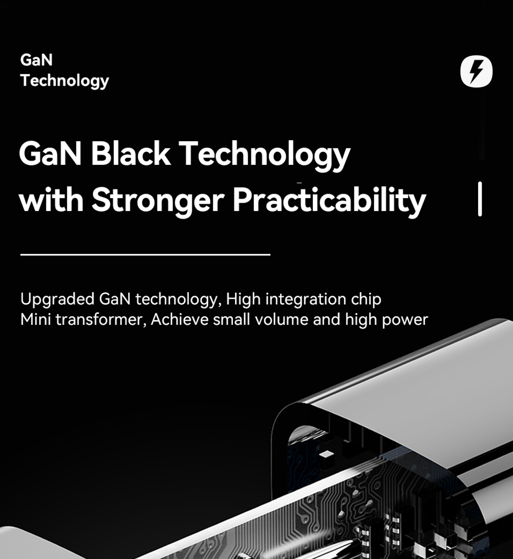 ESSAGER 20W GaN Charger, USB-A Type-C Dual Port, QC 3.0 PD 3.0 Quick Charging, EU Plug, for iPhone Huawei Samsung Mobile Phones Tablets - White