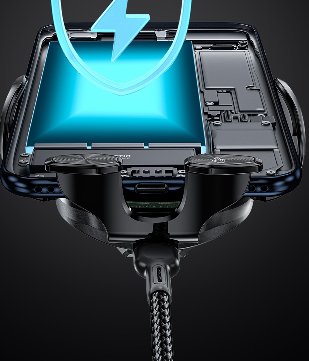 Essager Qi 15W Wireless Charger Car Phone Holder, Air Outlet Mount, for iPhone 14 13 12 X Pro Max / Xiaomi Huawei Fast Charging