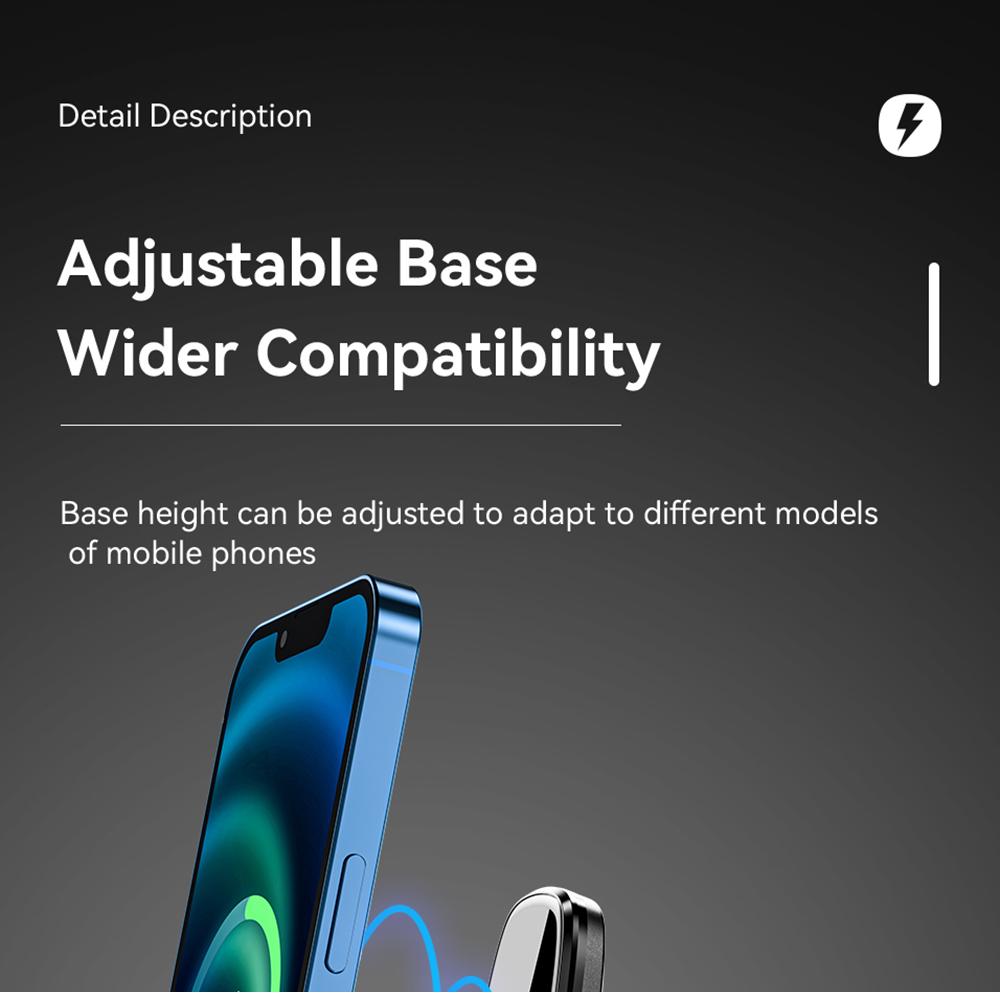 Essager Qi 15W Wireless Charger Car Phone Holder, Air Outlet Mount, for iPhone 14 13 12 X Pro Max / Xiaomi Huawei Fast Charging