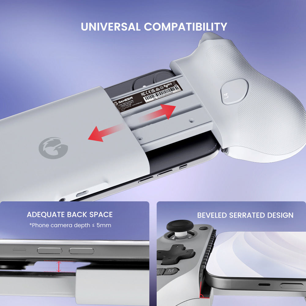 GameSir G8 Type-C Mobile Gaming Controller, Plug and Play Gamepad with Hall Effect Joysticks/Hall Trigger, 3.5mm Audio Jack, Compatible with Android & iPhone 15 Series