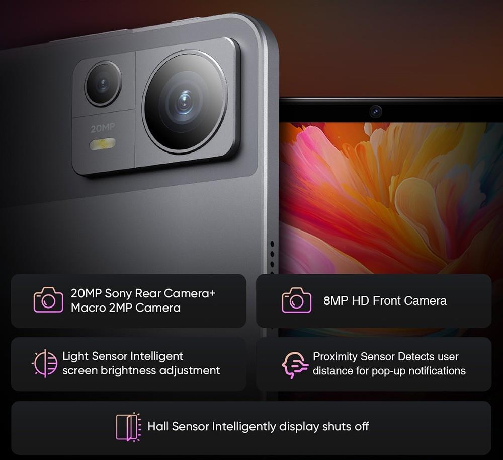 N-one NPad X1 Android 13 Tablet with Leather Case & Tempered Film Set, 11'' IPS Screen, MTK Helio G99, 8GB RAM 128GB UFS ROM, 2.4/5G WiFi Bluetooth 5.0, 8600mAh 18 PD Fast Charging, Dual 4G LTE, GPS/Galileo/GLONASS/BDS, Face Recognition, Widevine L1