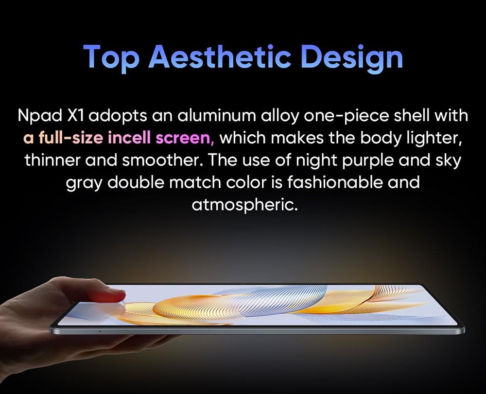 N-one NPad X1 Android 13 Tablet with Leather Case & Tempered Film Set, 11'' IPS Screen, MTK Helio G99, 8GB RAM 128GB UFS ROM, 2.4/5G WiFi Bluetooth 5.0, 8600mAh 18 PD Fast Charging, Dual 4G LTE, GPS/Galileo/GLONASS/BDS, Face Recognition, Widevine L1