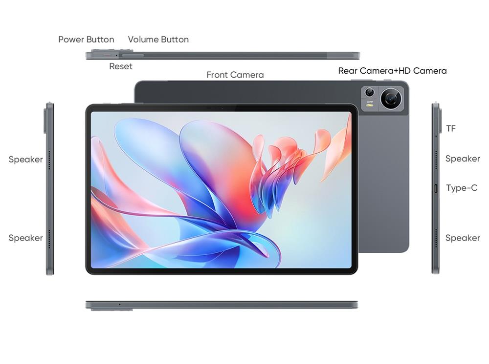 N-one NPad X1 Android 13 Tablet with Leather Case & Tempered Film Set, 11'' IPS Screen, MTK Helio G99, 8GB RAM 128GB UFS ROM, 2.4/5G WiFi Bluetooth 5.0, 8600mAh 18 PD Fast Charging, Dual 4G LTE, GPS/Galileo/GLONASS/BDS, Face Recognition, Widevine L1