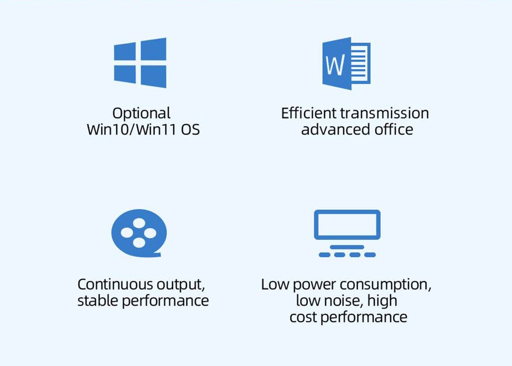 OUVIS GK3 Plus Mini PC, 12th Intel Alder Lake N95 up to 3.4GHz, 8GB RAM+256GB M.2 SSD, Support 2.5