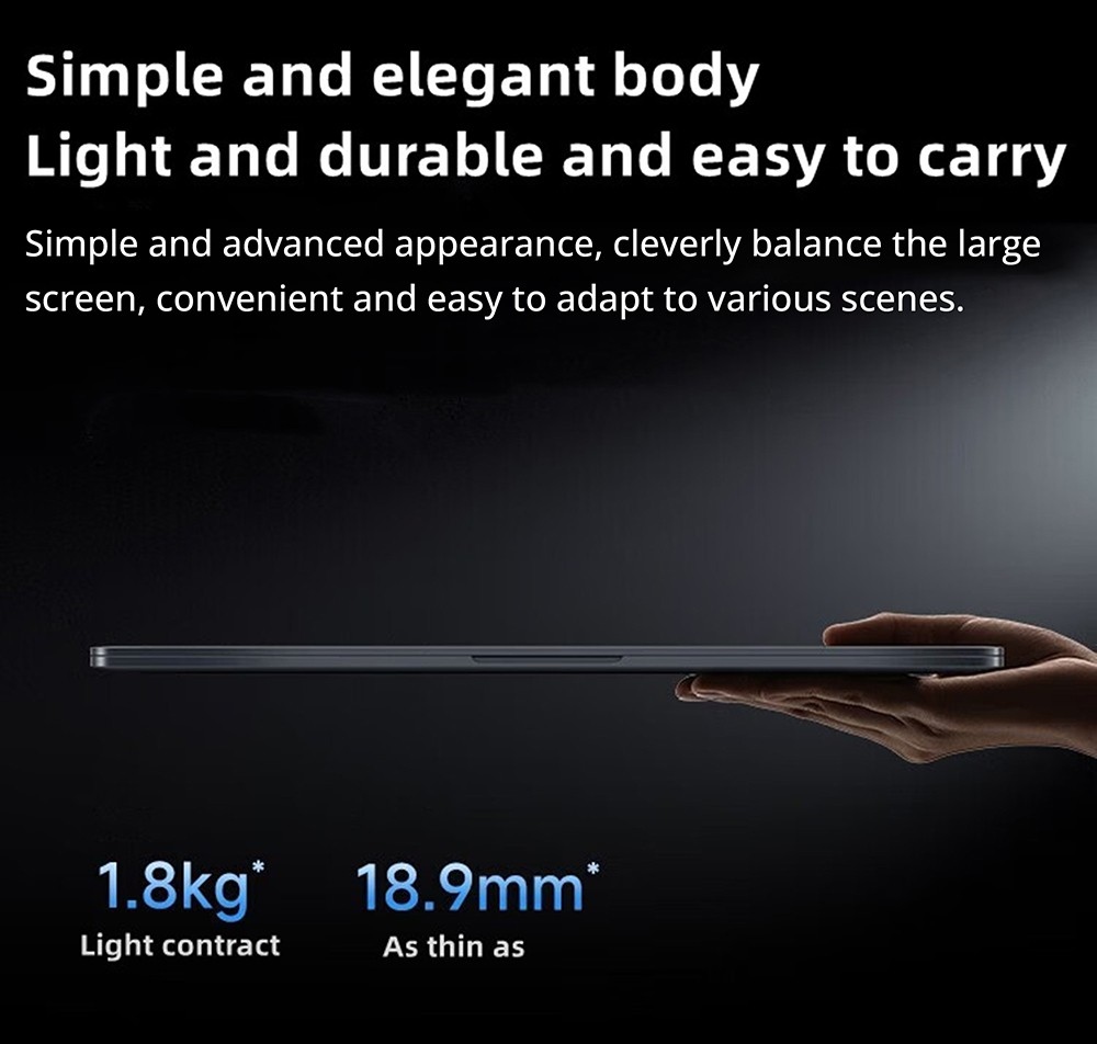 Redmi Book 15E Laptop, 15.6 inch 1920x1080 HD Screen, Intel Core i5-11320H 4 Cores 4.5GHz, 16GB DDR4 RAM 512GB SSD, WiFi5 Bluetooth5.2, 46Wh Battery, Full-size Keyboard, 1*HDMI 2*USB 3.2 1*USB 2.0 1*Ethernet port 1*Card reader 1*3.5mm Headphone Jack