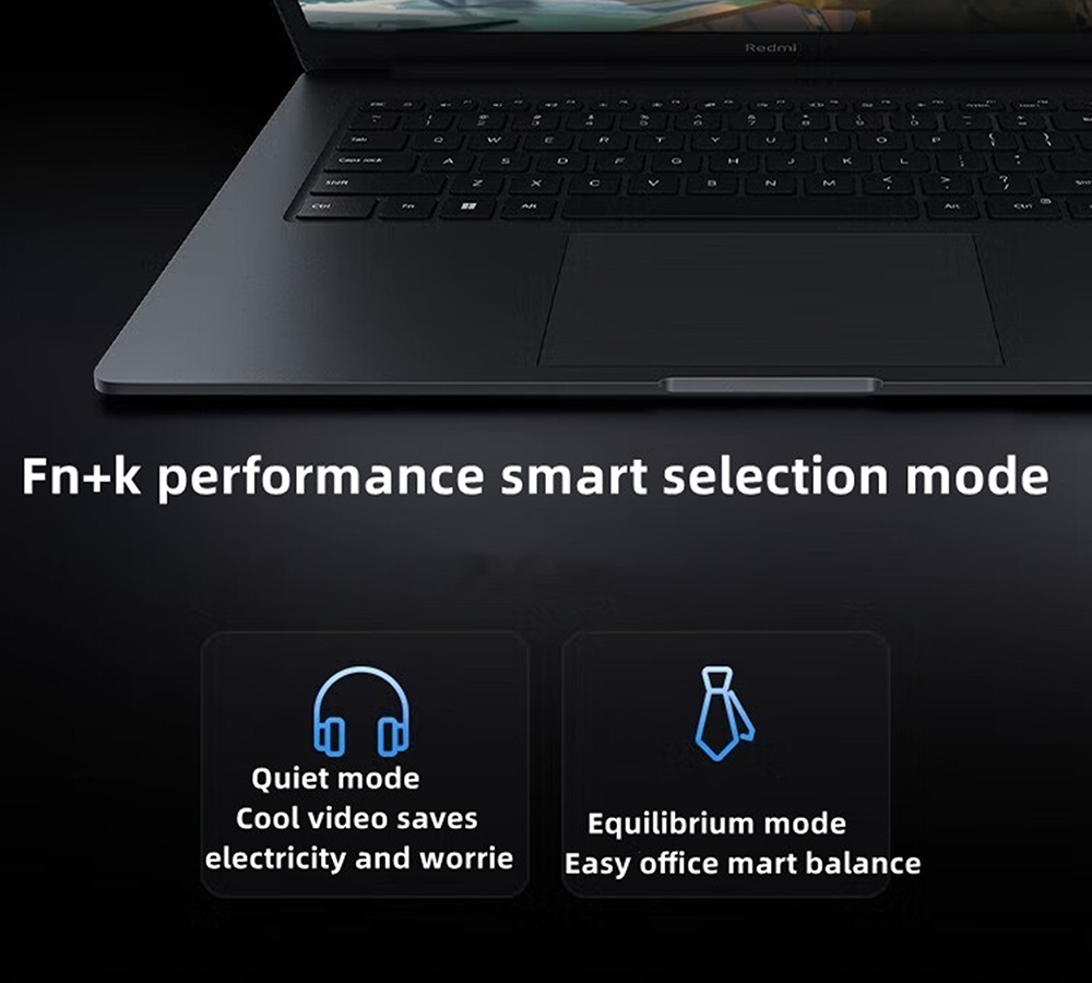 Redmi Book 15E Laptop, 15.6 inch 1920x1080 HD Screen, Intel Core i7-11390H 4 Cores 5.0GHz, 16GB DDR4 RAM 512GB SSD, WiFi5 Bluetooth5.2, 46Wh Battery, 1*HDMI 2*USB 3.2 1*USB 2.0 1*Ethernet port 1*Card reader 1*3.5mm Headphone Jack, Full-size Keyboard