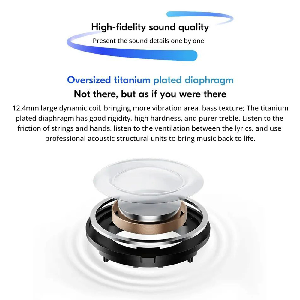 Redmi Buds 5 TWS Earbuds, 46dB ANC 4 EQ Sound Bluetooth 5.3 Chinese Version - Black