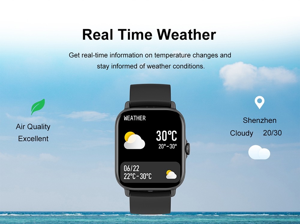 T12 Smartwatch 1.81'' Large Screen Sports Heart Rate Blood Oxygen Sleep Monitoring Bluetooth Calling - Red