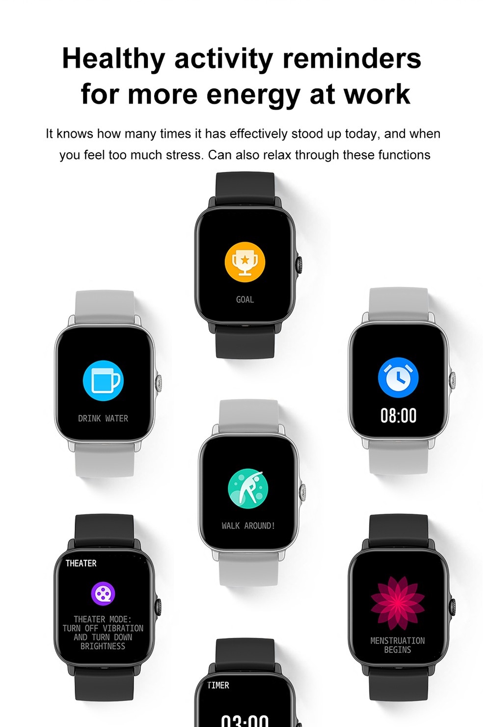 T12 Smartwatch 1.81'' Large Screen Sports Heart Rate Blood Oxygen Sleep Monitoring Bluetooth Calling - Red