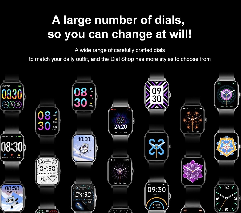 T12 Smartwatch 1.81'' Large Screen Sports Heart Rate Blood Oxygen Sleep Monitoring Bluetooth Calling - Red