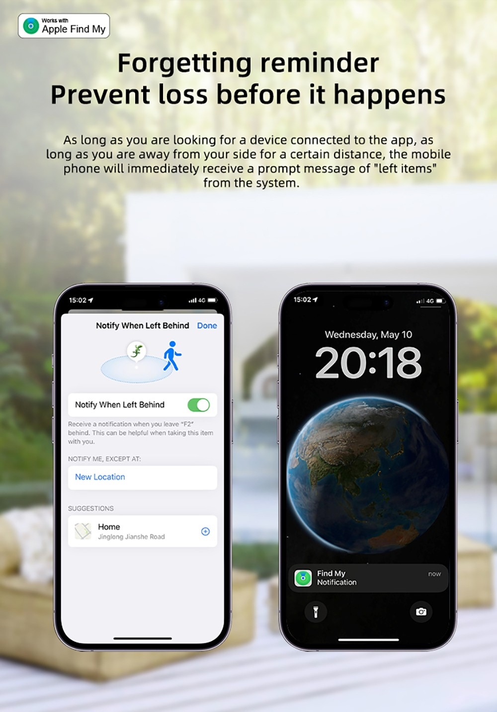 TX02 Anti Lost Tag Smart Tag Key Finder Item Locator Tracker Reminder - White