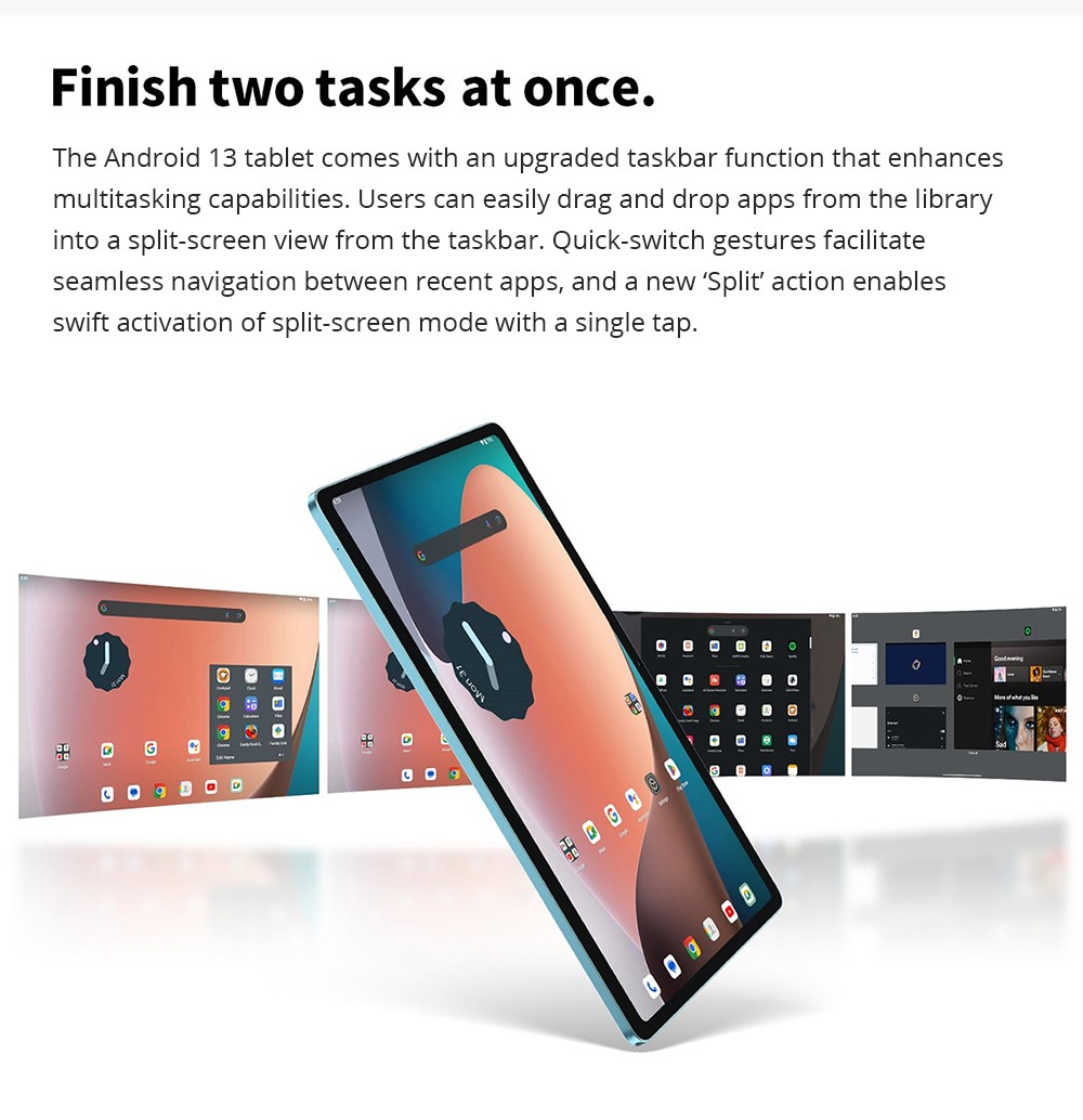 Teclast M50HD 10.1-inch Tablet with Leather Case, 1920x1200 IPS Screen, Unisoc T606 8-Core, 8GB RAM+128GB ROM, Android 13, 5MP+13MP Camera, 6000mAh Battery, GPS/Galileo/GLONASS/BDS, 2.4G/5G Dual band WiFi Bluetooth 5.0, Dual 4G SIM/Micro SD Slot - EU