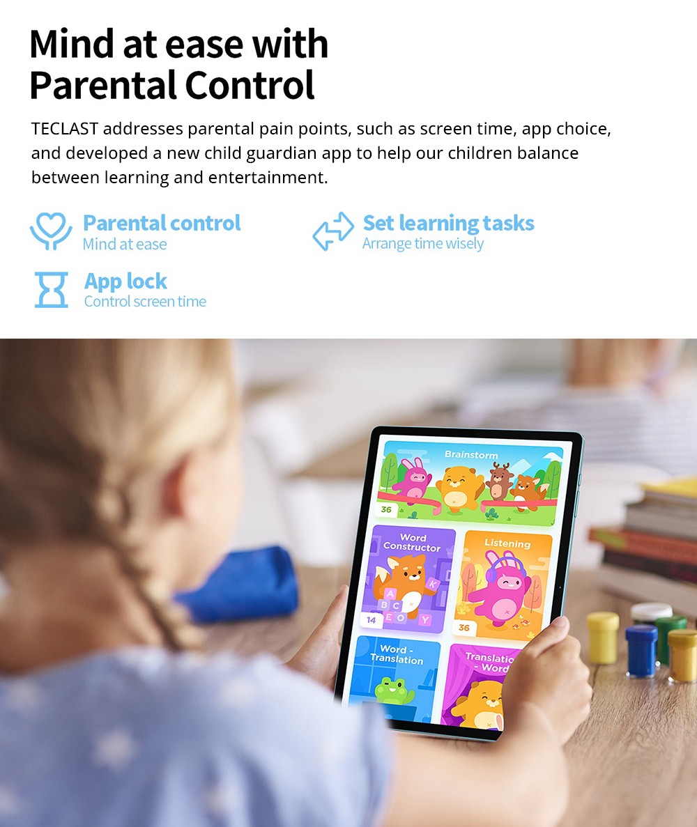 Teclast M50HD 10.1-inch Tablet with Leather Case, 1920x1200 IPS Screen, Unisoc T606 8-Core, 8GB RAM+128GB ROM, Android 13, 5MP+13MP Camera, 6000mAh Battery, GPS/Galileo/GLONASS/BDS, 2.4G/5G Dual band WiFi Bluetooth 5.0, Dual 4G SIM/Micro SD Slot - EU