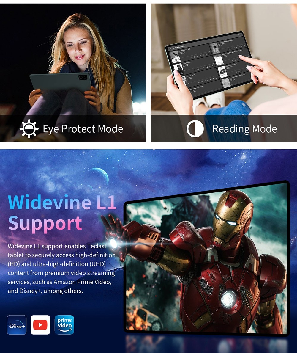 Teclast M50HD 10.1-inch Tablet with Leather Case, 1920x1200 IPS Screen, Unisoc T606 8-Core, 8GB RAM+128GB ROM, Android 13, 5MP+13MP Camera, 6000mAh Battery, GPS/Galileo/GLONASS/BDS, 2.4G/5G Dual band WiFi Bluetooth 5.0, Dual 4G SIM/Micro SD Slot - EU