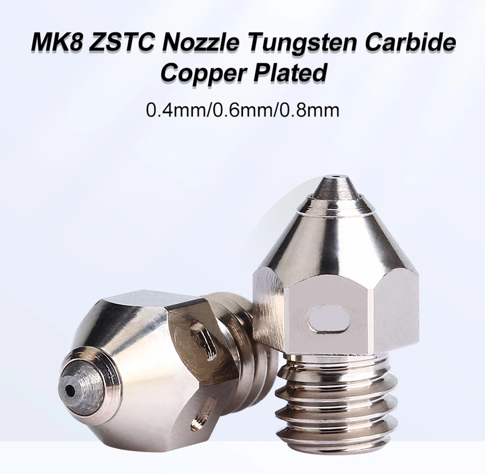 Trianglelab 0.8mm Tungsten Carbide MK8 ZSTC Nozzle