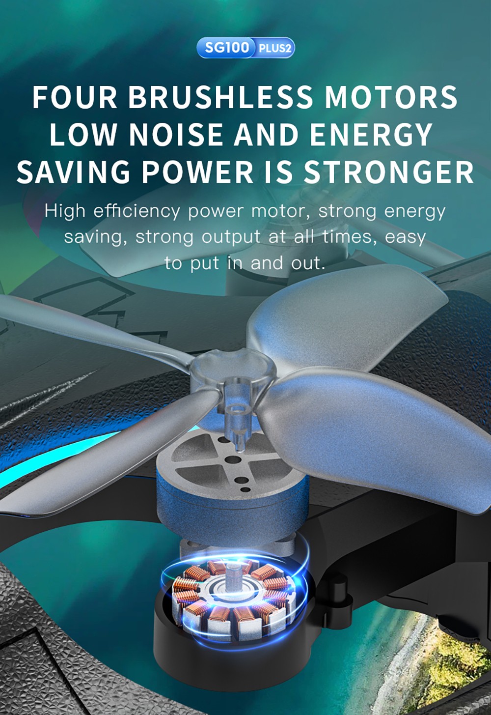 ZLL SG100 Plus 2 RC Glider Drone with HD Camera, Brushless Motor 360° Stunt Tumble 3 Gear Speeds - 3 Batteries