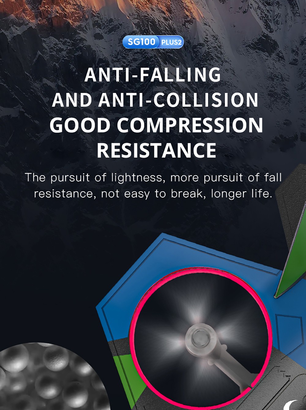 ZLL SG100 Plus 2 RC Glider Drone with HD Camera, Brushless Motor 360° Stunt Tumble 3 Gear Speeds - 3 Batteries