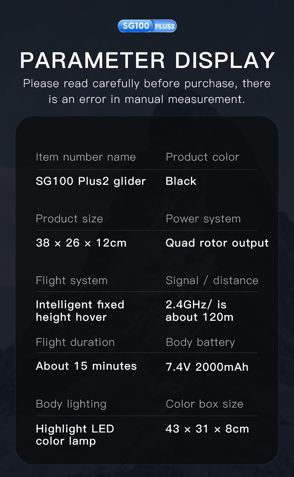 ZLL SG100 Plus 2 RC Glider Drone with HD Camera, Brushless Motor 360° Stunt Tumble 3 Gear Speeds - 3 Batteries