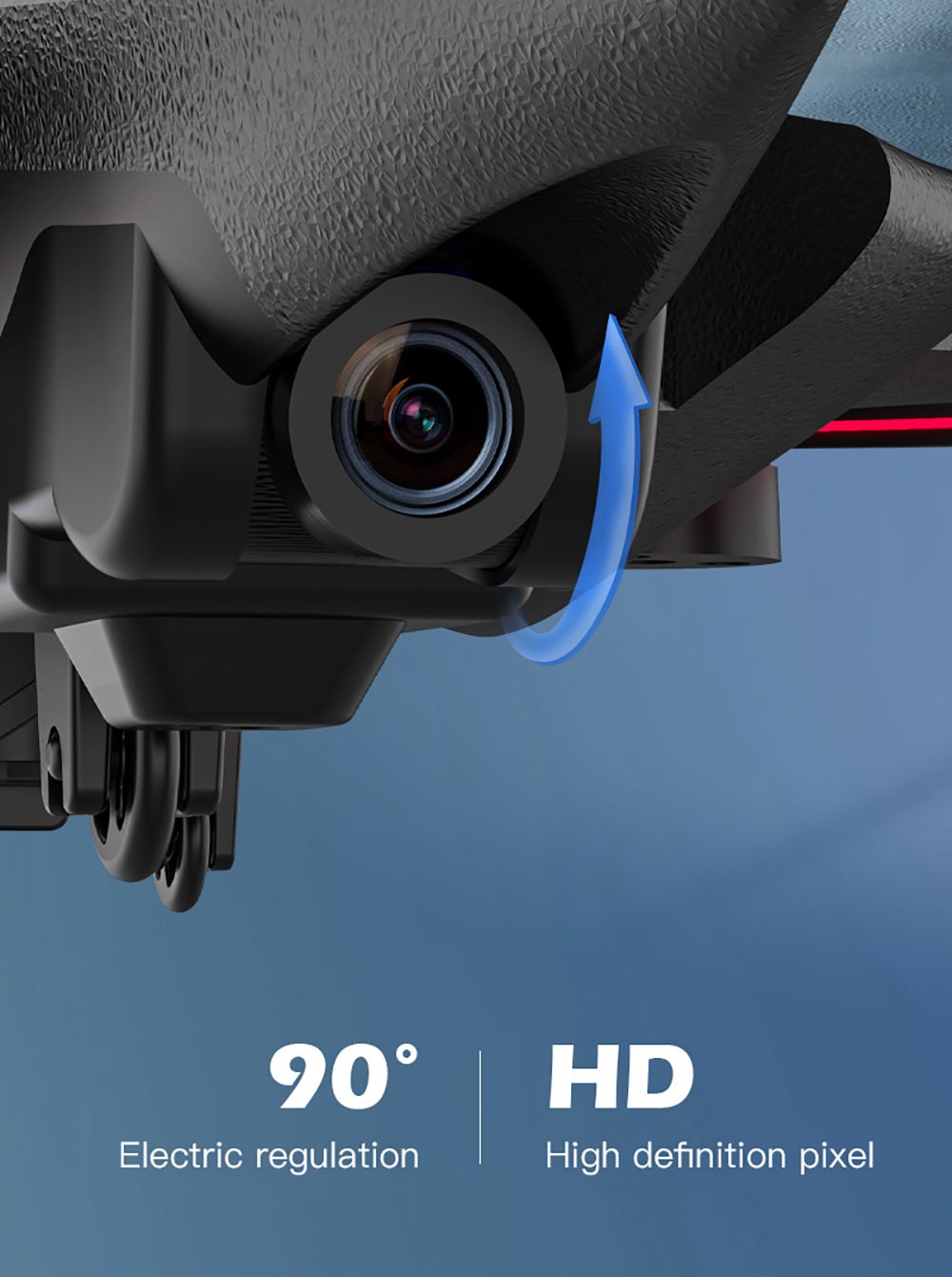 ZLL SG100 Plus 2 RC Glider Drone with HD Camera, Brushless Motor 360° Stunt Tumble 3 Gear Speeds - 3 Batteries