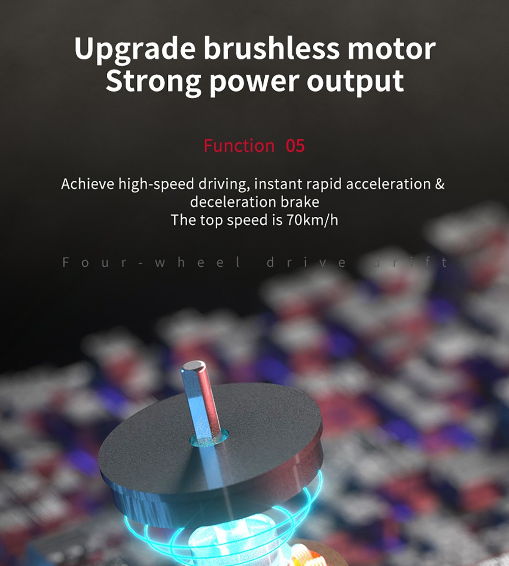 ZLL SG216 Max 4WD RC Car 4500 KV Brushless Motor 70km/h 2.4GHz Full Ratio Throttle/Steering - 3 Batteries