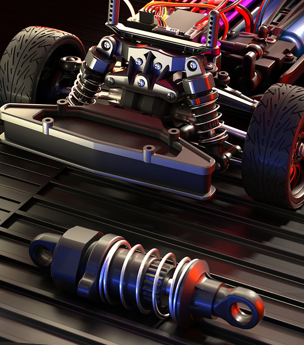 ZLL SG216 Pro 4WD RC Car Carbon Brush Magneto 40km/h 2.4GHz Full Ratio Throttle/Steering - 3 Batteries