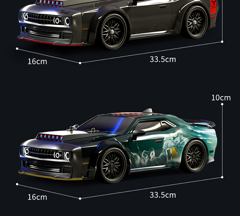 ZLL SG216 Pro 4WD RC Car Carbon Brush Magneto 40km/h 2.4GHz Full Ratio Throttle/Steering - 3 Batteries