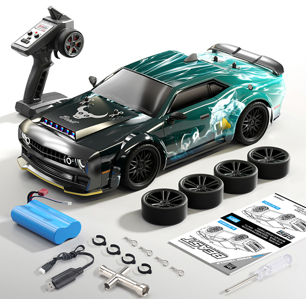 ZLL SG216 Pro 4WD RC Car Carbon Brush Magneto 40km/h 2.4GHz Full Ratio Throttle/Steering - 3 Batteries