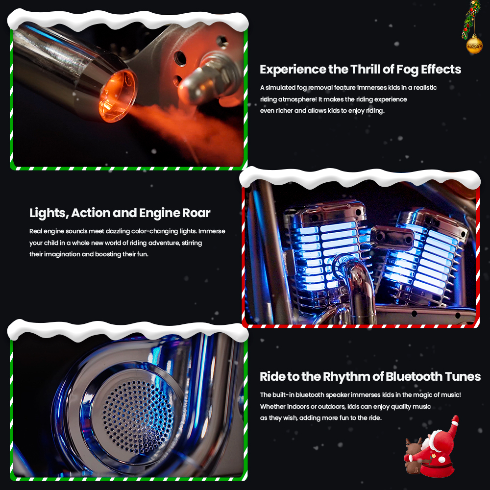 HYPER GOGO Pioneer 12 Plus mit App, Elektromotorrad für Kinder, 24 V, 5,2 Ah, 160 W mit 12'x3'-Reifen, 12 km Top-Reichweite – Grün