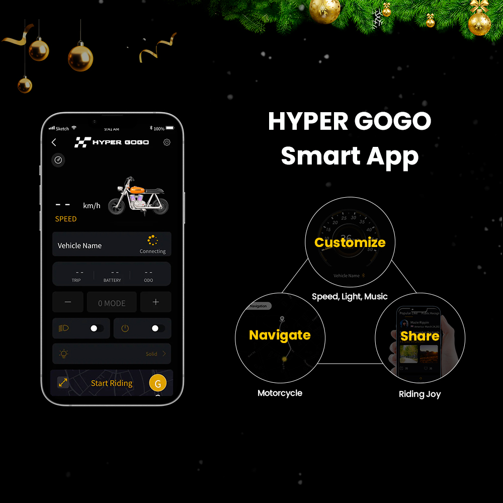 HYPER GOGO Pioneer 12 Plus mit App, Elektromotorrad für Kinder, 24 V, 5,2 Ah, 160 W mit 12'x3'-Reifen, 12 km Top-Reichweite – Grün