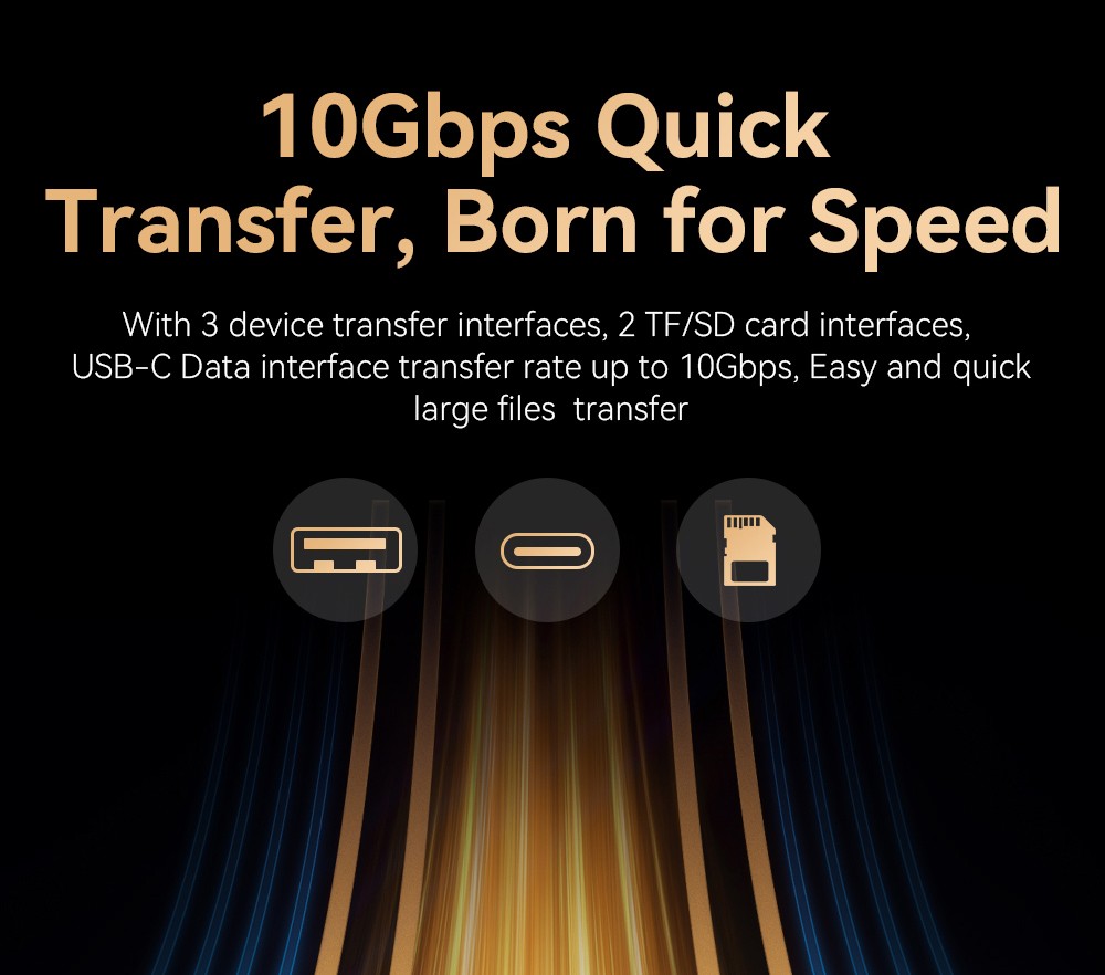 Essager 8-in-1 USB Hub With SSD Storage, USB Type-C to HDMI, Compatible Laptop Dock Station for MacBook Pro, MacBook Air, Support Windows, Linux, iPad OS