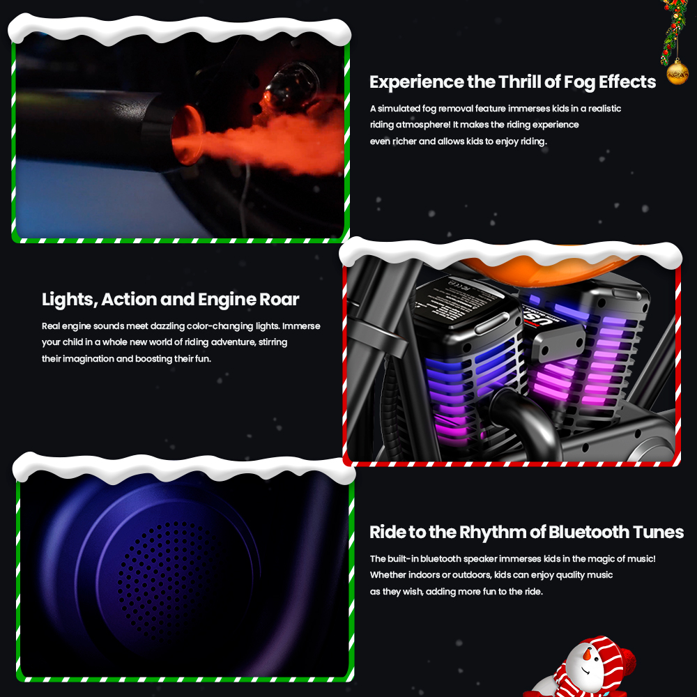 HYPER GOGO Pioneer 12 Plus Elektrisches Chopper-Motorrad für Kinder, 24 V, 5,2 Ah, 160 W, mit 12'x3'-Reifen, 12 km Top-Reichweite, Orange