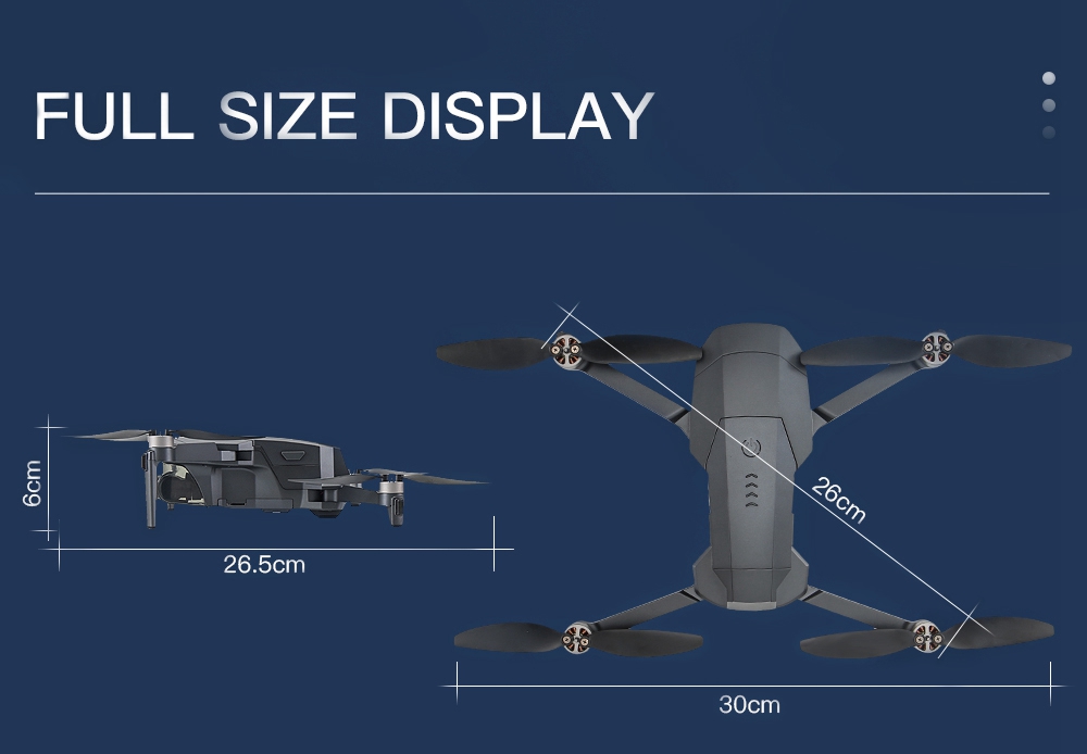 ZLL SG907 MAX 4K 5G WIFI FPV GPS Foldable RC Drone with Dual Camera 3-Axis Gimbal RTF - One Battery with Bag