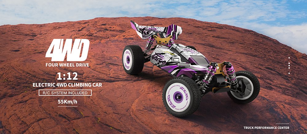Wltoys 124019 1/12 2.4G 4WD 60km/h Metal Chassis Off-Road RC Car RTR