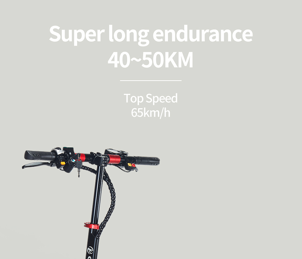 OBARTER X3 Folding Electric Sport Scooter 11" Off-road tyre 1200W x2 Brushless Motor 48V 20Ah Battery BMS 3 Speed Modes Dual Oil Disc Brake Max Speed 65KM/h LED Display 40-50KM Long Range - Black