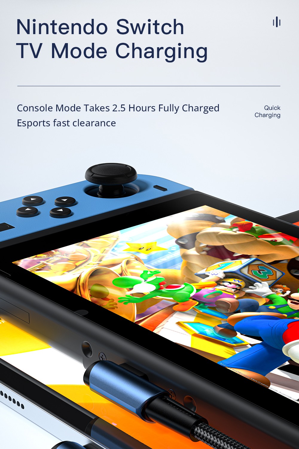 ESSAGER 100W 5A Fast Charging Data Cable, Type-C to Type-C, Bend Design, 480Mbps Transfer Rate, for iPad MacBook Pro Xiaomi Samsung Huawei