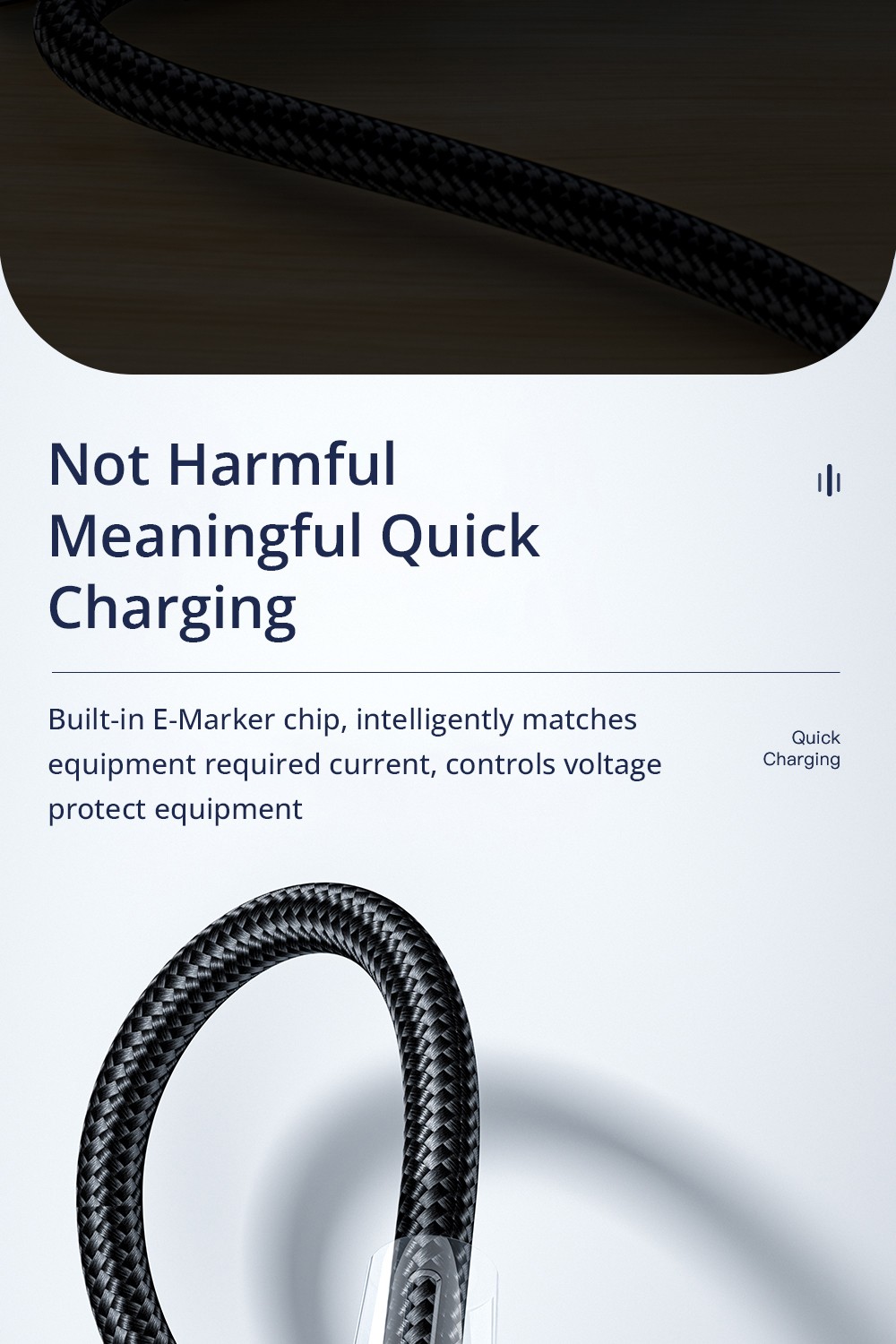 ESSAGER 100W 5A Fast Charging Data Cable, Type-C to Type-C, Bend Design, 480Mbps Transfer Rate, for iPad MacBook Pro Xiaomi Samsung Huawei