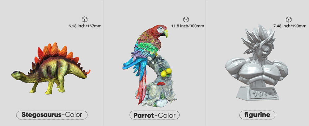 3DMakerpro Seal 3D Scanner, 0.01mm Accuracy, 0.05mm Resolution, 10fps Frame Rate, Visual Tracking, Anti-Shaking, Color Scanning, 100x75mm Single Capture Range, 180-280mm Work Distance