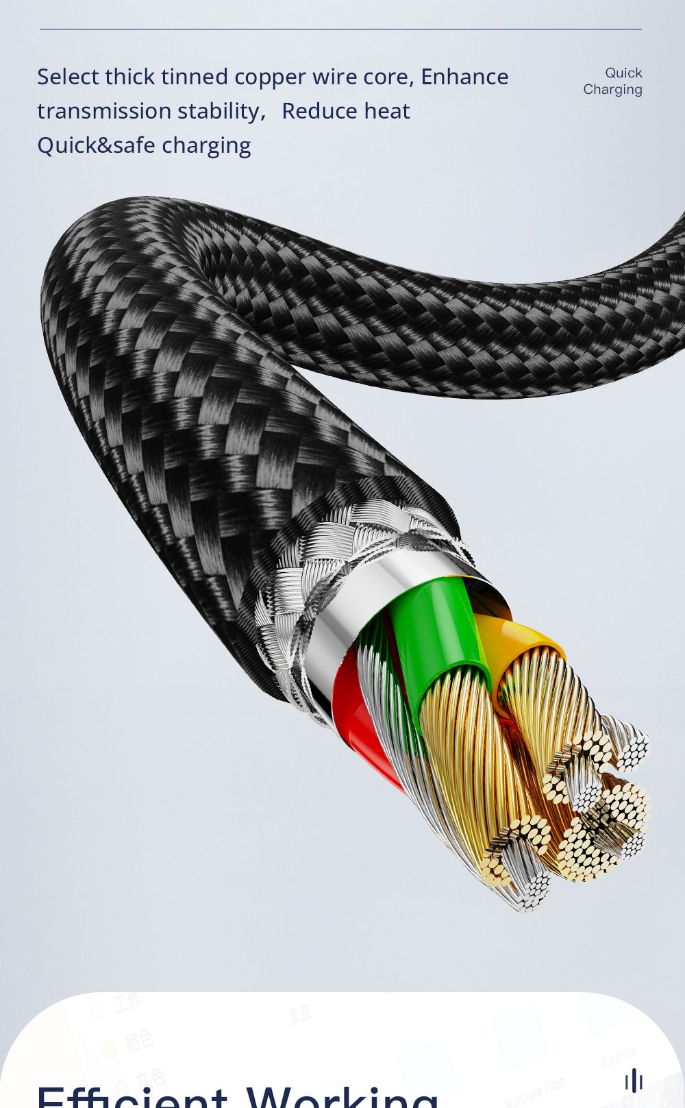 ESSAGER 100W 5A Fast Charging Data Cable, Type-C to Type-C, Bend Design, 480Mbps Transfer Rate, for iPad MacBook Pro Xiaomi Samsung Huawei