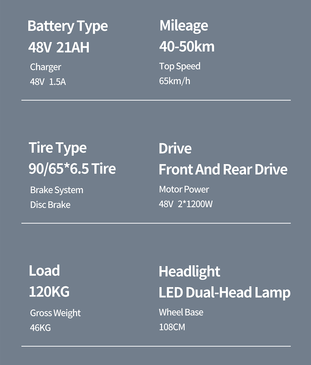 OBARTER X3 Folding Electric Sport Scooter 11" Off-road tyre 1200W x2 Brushless Motor 48V 20Ah Battery BMS 3 Speed Modes Dual Oil Disc Brake Max Speed 65KM/h LED Display 40-50KM Long Range - Black